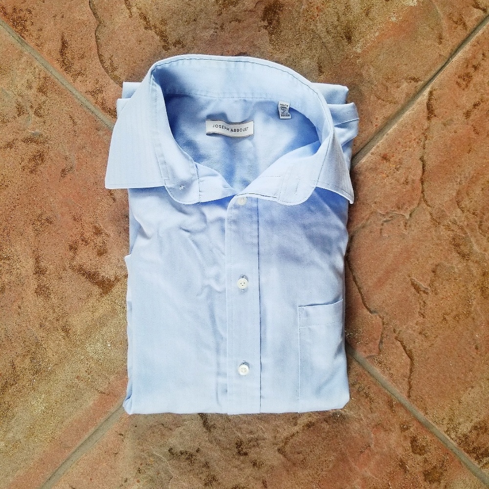 Men's light blue Joseph Abboud 100% cotton shirt